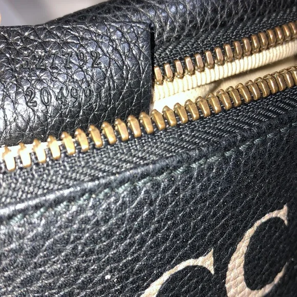 ✨ POPULAR ✨ GUCCI LOGO WAIST BUMBAG MULTI USE PURSE LEATHER - Picture 9 of 14